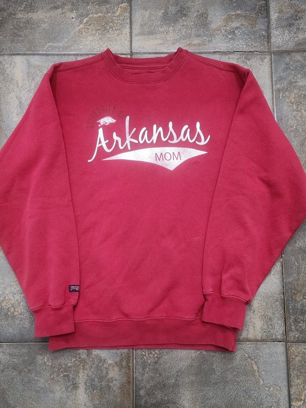 Vintage Y2K Jansport Medium Arkansas Razorbacks Mom Crewneck Sweatshirt